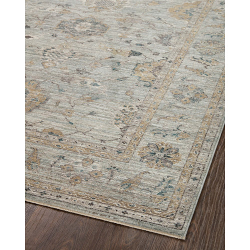 Magnolia Home By Joanna Gaines X Loloi Millie Sky / Gold Area Rug